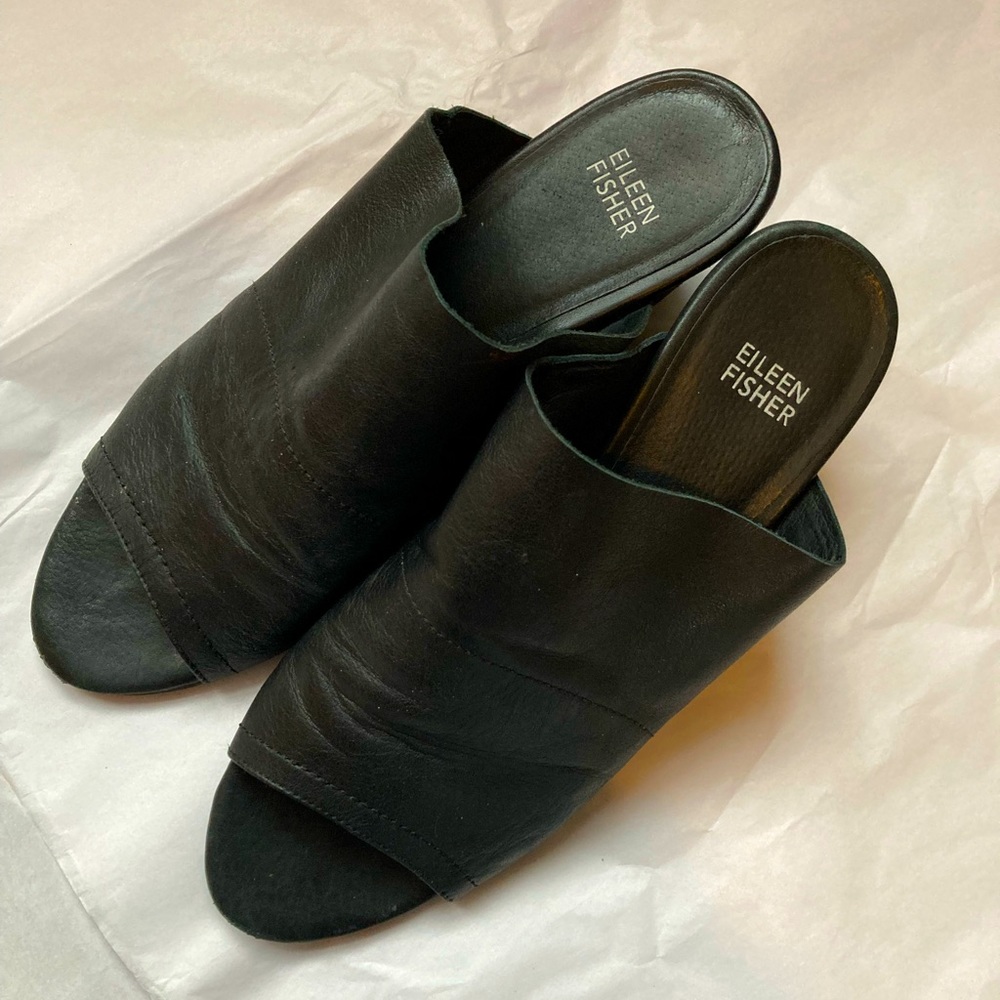 Eileen Fisher Heeled Slides